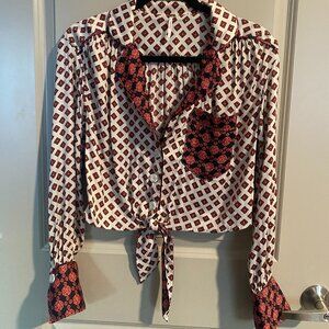 Free People Silky Blouse - XS